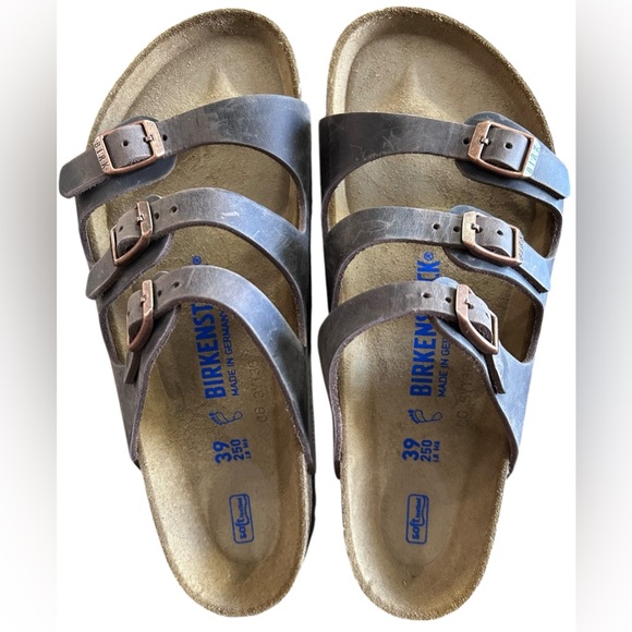 BIRKENSTOCK Women’s Florida Soft Footbed Oiled Leather In Havana 39/8.5-9✨NIB✨ - Picture 11 of 15